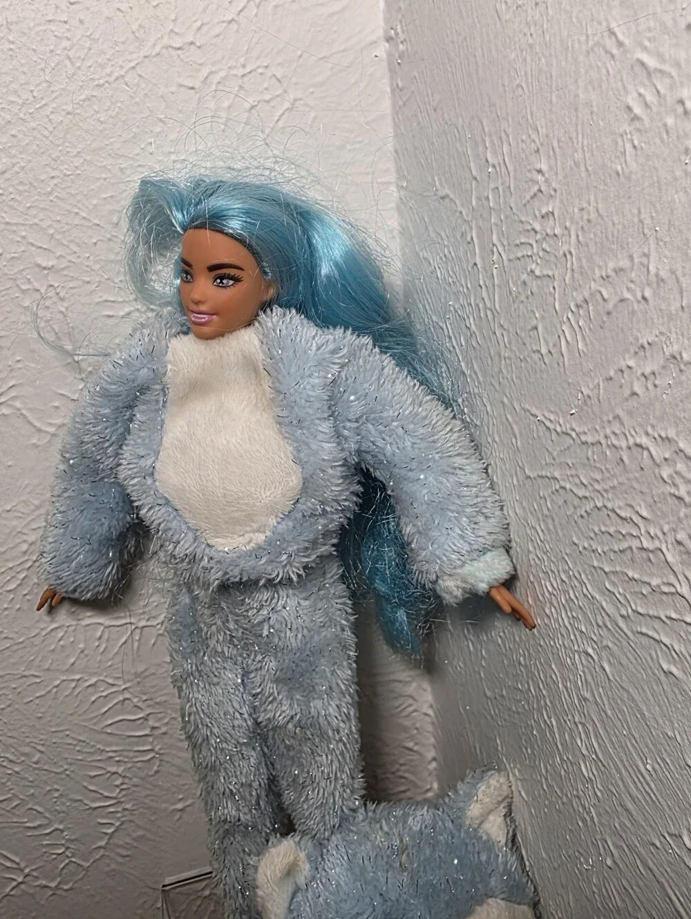 Barbie Cutie Reveal Snowflake Sparkle Doll with Husky Plush Costume
